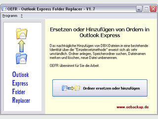Outlook Express Addon – Outlook Express Folder Replacer