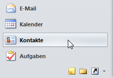 Wie man in Outlook 2010 den Absender einer Email als Kontakt anlegt